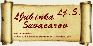 LJubinka Suvačarov vizit kartica